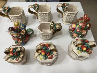 Fitz And Floyd Classic Christmas Set