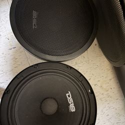 Ds18 8” mid speakers pair