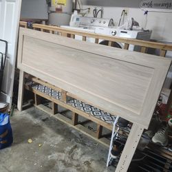 Beige King Headboard, 78in Wide X 50in Tall From Floor