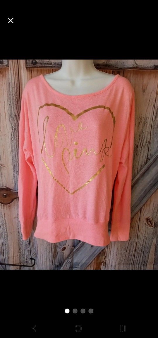 PINK Victoria's Secret "LOVE PINK" Shirt Size XS