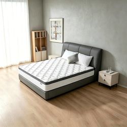 12 Inch Queen Size Mattress in a Box, Queen Mattress,Medium Firm Individual Pocket Springs Blocks Motion Transfer,Even Body Pressure Relief,Comfortabl