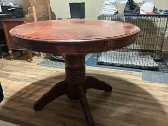 42” wood dining table