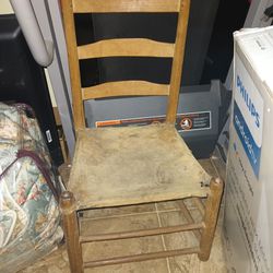 Antique Deer Skin Chair 