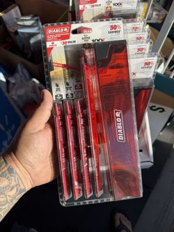 Diablo Bi-Metal and AMPED Carbide 9 in. -5/7 TPI Nail Embedded Wood Reciprocating Saw Blade Set (6-Piece)