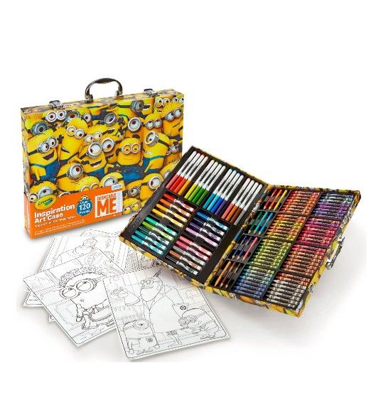 Crayola Minions 120 Piece Art Case! 