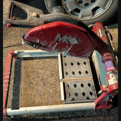 MK BX-4 wet & dry cutting masonry saw motor needs work for repairs or parts