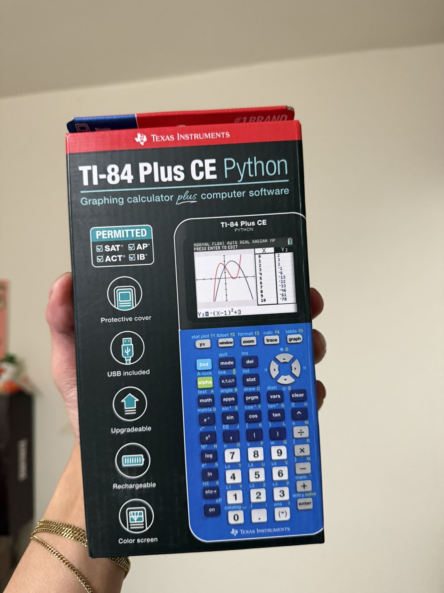 Texas Instruments TI-84 Plus CE Color Graphing Calculator Blue