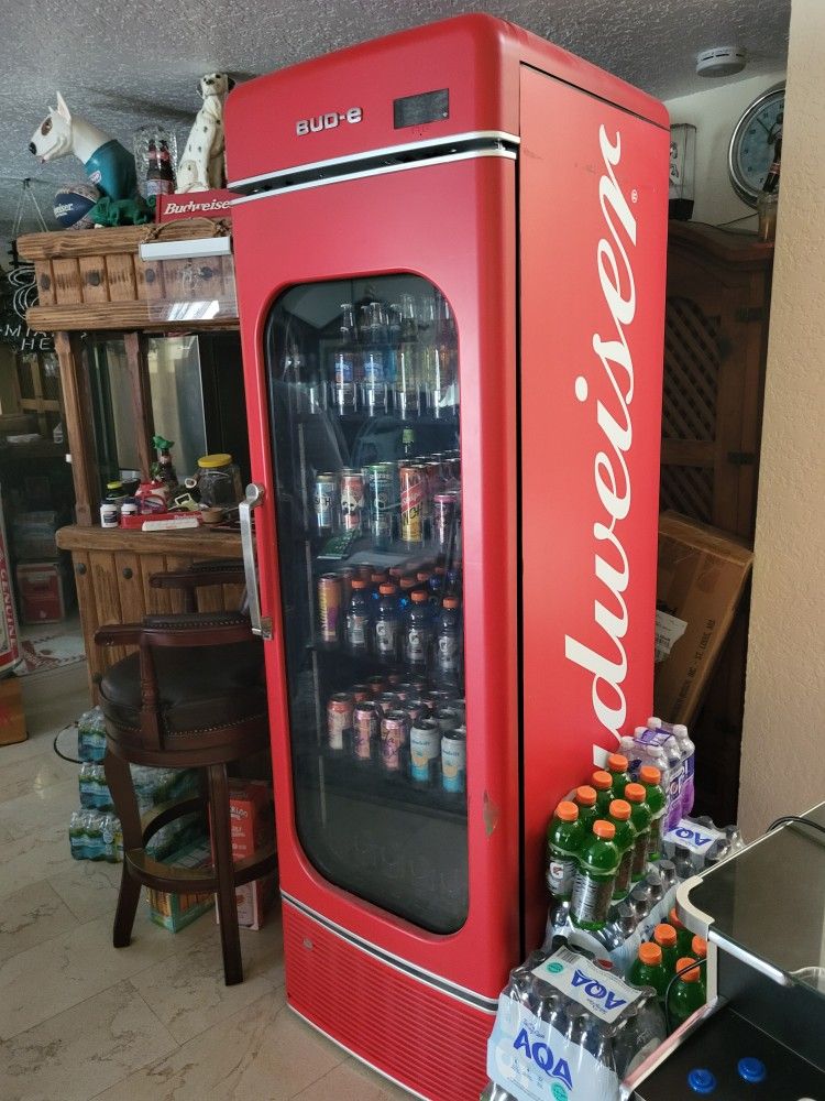 Unique Rare Budweiser Beer Beverage Refrigerator NOT WORKING