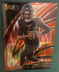 2025 Select Jayden Daniels Red Prizm Club Level #289 004/249 Commanders