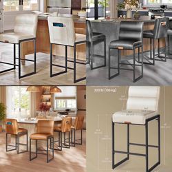 set of 4 Bar stools  ( 3 colors available )