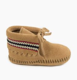 Minnetonka Infant Baby Classic Braided Fringe Bootie- Brand New - Sz 0