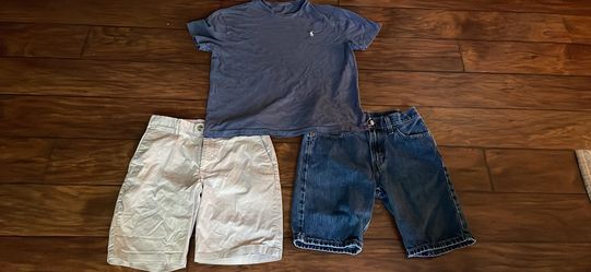 Men’s Polo, Levi’s, Calvin Klein small tshirt & 30” waist shorts lot