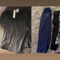 Victoria Secret Pink Bottoms And Brand New Top.  $6 For All 