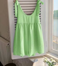 SHEIN Comfortcana Summer Casual Solid Color Sleeveless Romper Sage Green Size Small/