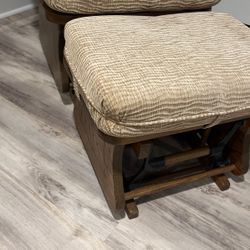 Gramma Rocking Chair  With Stool 