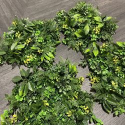 Set Of 4 IKEA Faux Succulent Wall Panels 