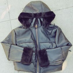Rebecca Minkoff Faux Fur Puffer Jacket 