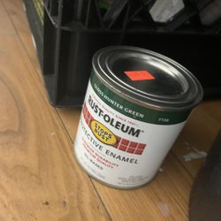 Hunter green enamel paint