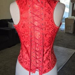 Red Corset Vest Halloween 