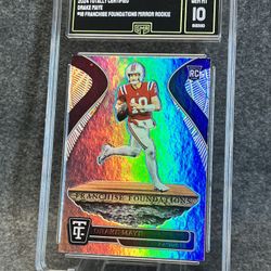 💥2024 Drake Maye ROOKIE Franchise Foundations MIRROR!! 💥