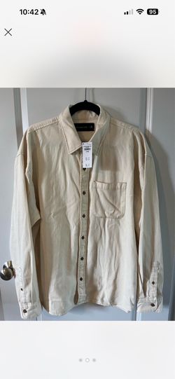 Abercombie & fitch cream shirt