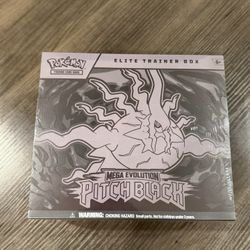 Pokemon Mega Evolution Pitch Black Elite Trainer Box Factory Sealed