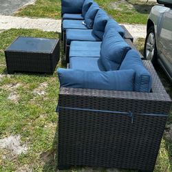 Patio Furniture With Cushions & Table