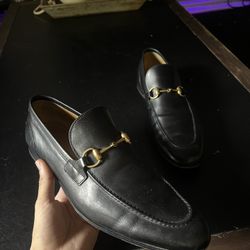 Gucci jordaan Leather Black Loafers 