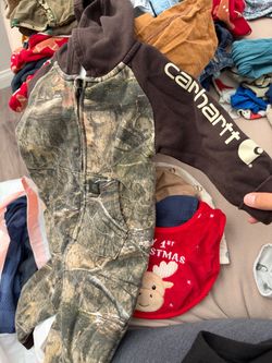 Carhartt camo onesie