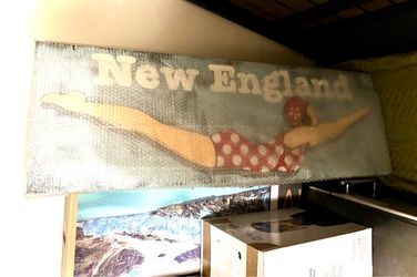 New England Vintage-Style Swimmer Wall Art