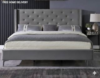 NEW QUEEN AND KING SIZE BED WITH 12 INCH MATTRESS, INCLUDING FREE DELIVERY PAY UPON ARRIVAL