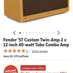 Fender Twin  ( '57 Reissue  Tweed)