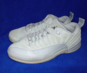 Men's Size 11 Air Jordan 12 Low Wolf Gray