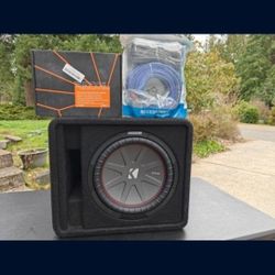 Kicker 12 Ported Box Amp And Wiring Kit
