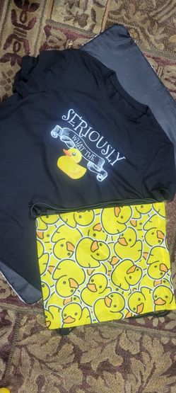 What The Duck Shirt And Draw String Duck Bag