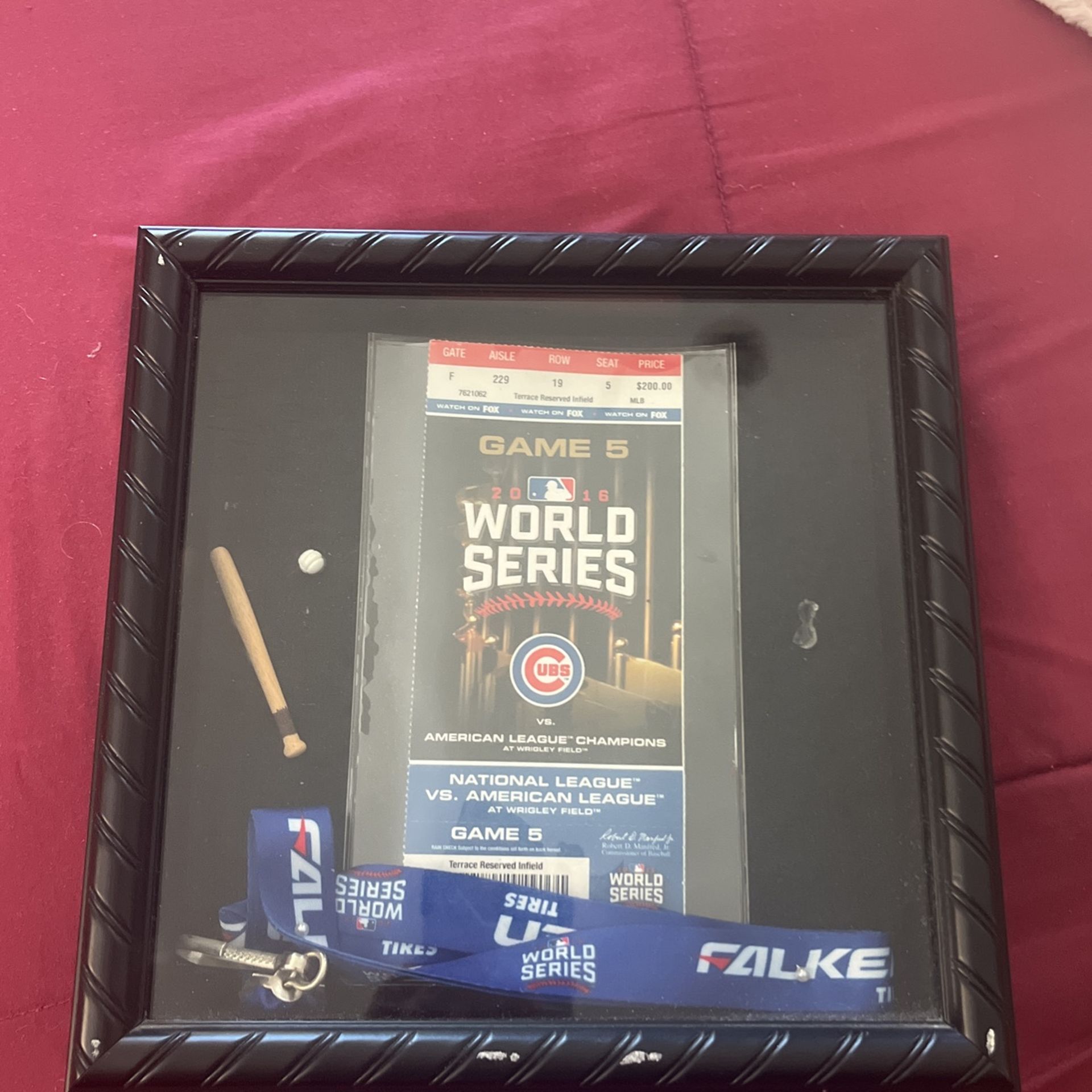 Cubs World Series game five ticket