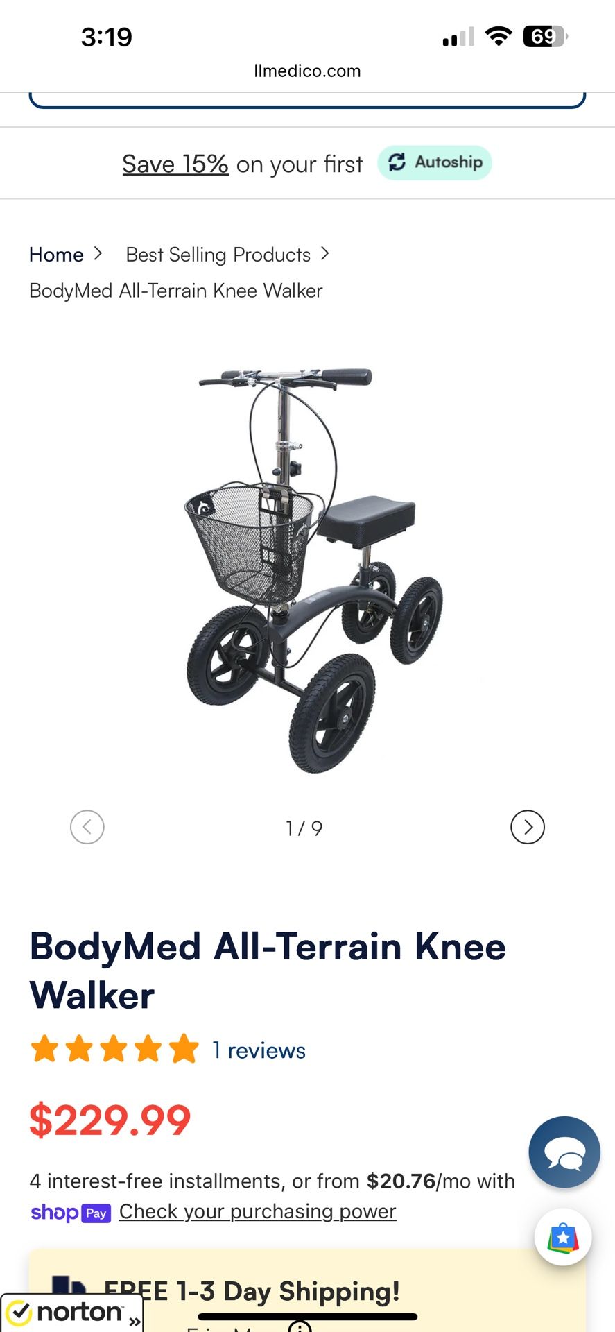 Knee Scooter Mobility Assist