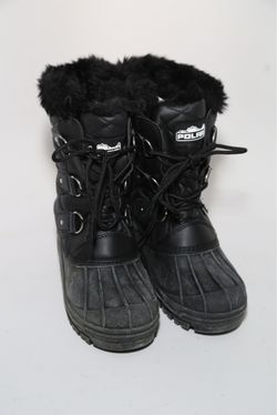 POLAR Womens Mid Calf Mountain Walking Tactical Waterproof Boots