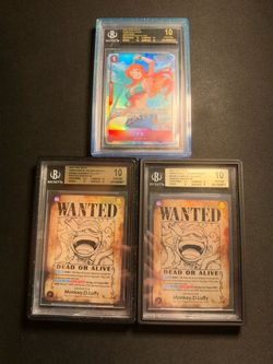 One Piece TCG BGS 10 Pristine Graded Card Lot