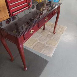 Mahogany Sofa Table w/ 3x Drawers. Great Shape!