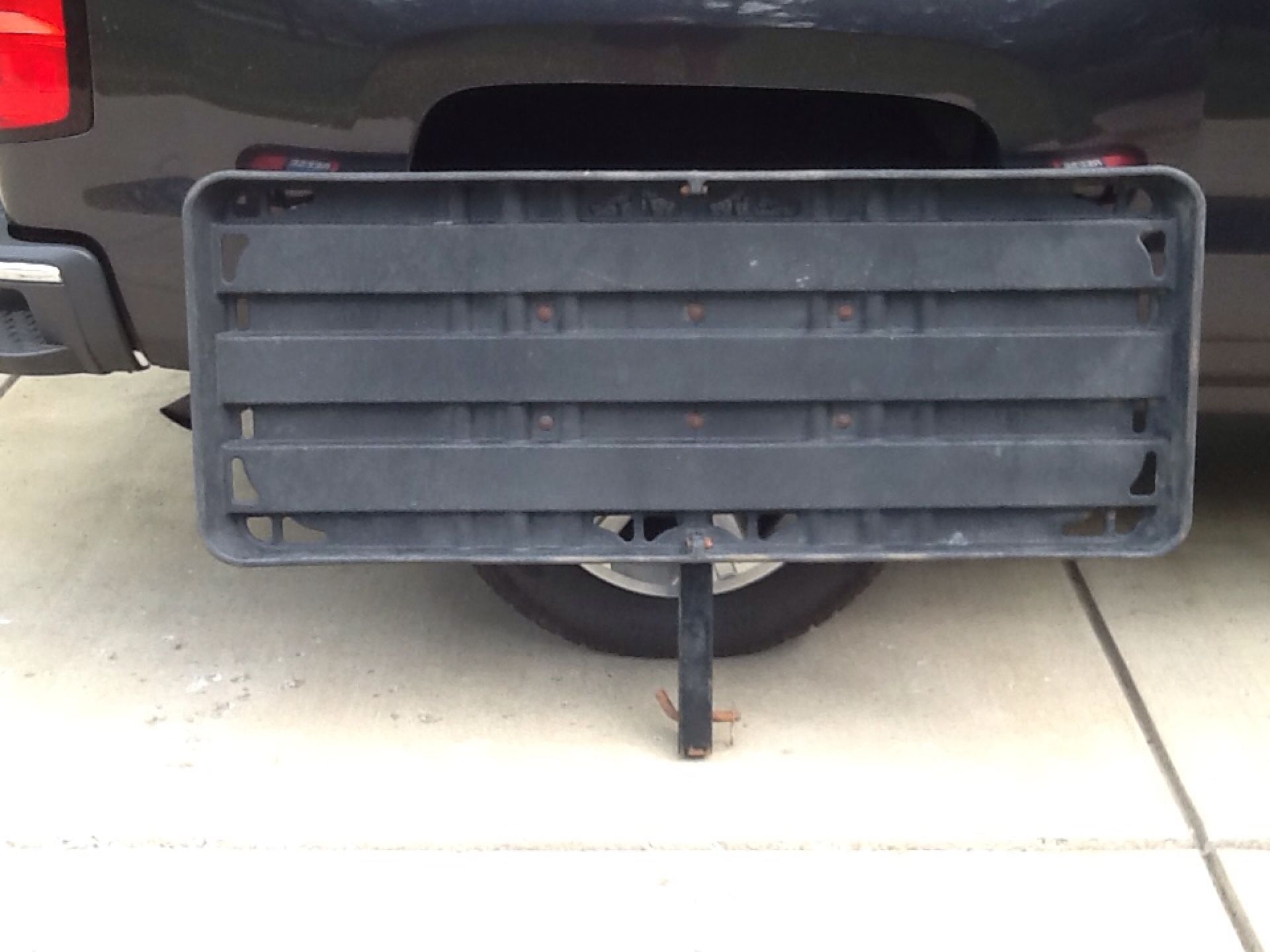 Reese trailer hitch rack