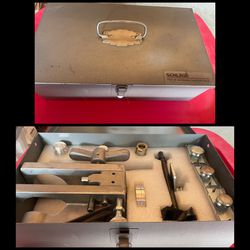 SCHLAGE Door Lock Installation Kit Tool Boring Jig W/Metal Case - Excellent tool