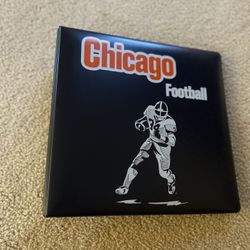 Chicago football Walter Payton 3 ring binder for trading or sports cards