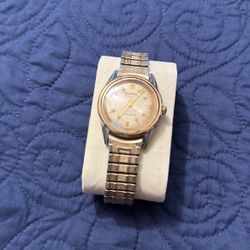  Bulova Self winding Watch 30Jewels Gold Plated Working 