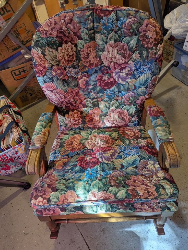 Floral Rocking Chair