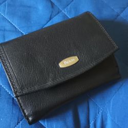 Rolf's Ladies Trifold Wallet in black