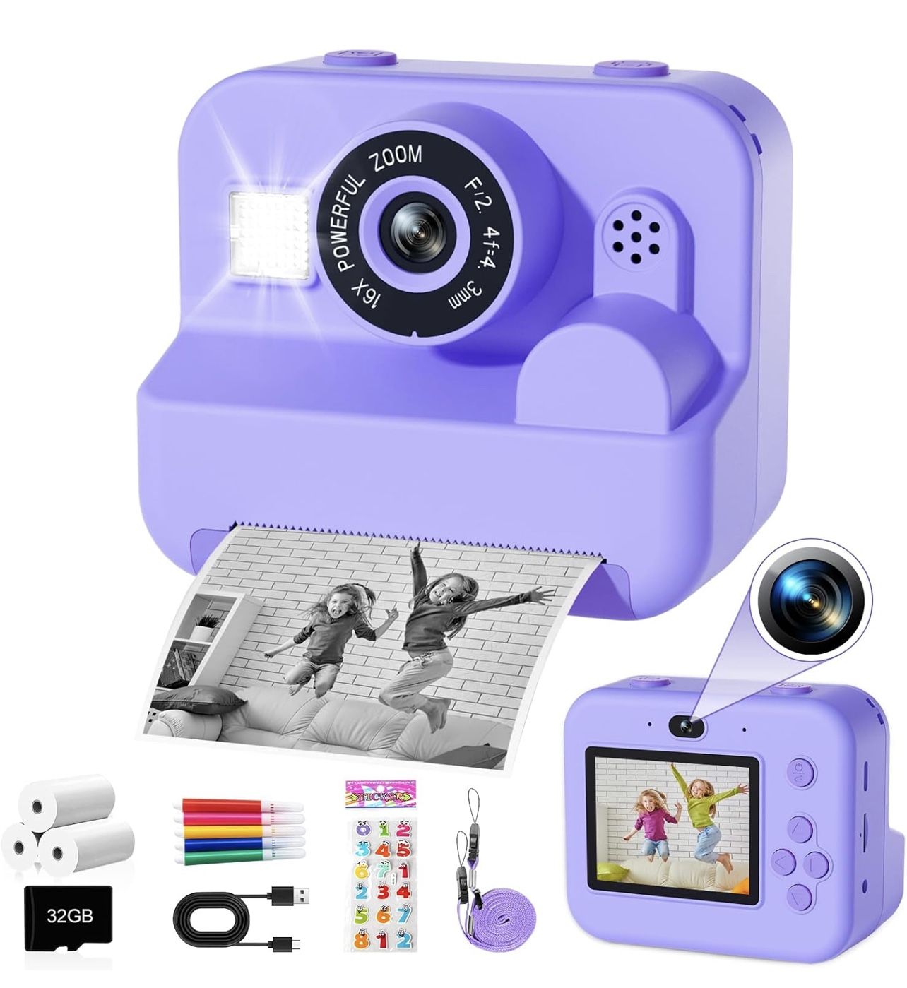 Kids Camera Instant Print
