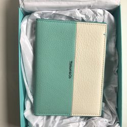 Tiffany Passport Case Calfskin Leather 