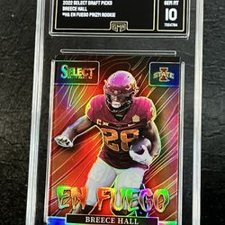 💣2022 Breece Hall ROOKIE EnFuego Prizm🔥