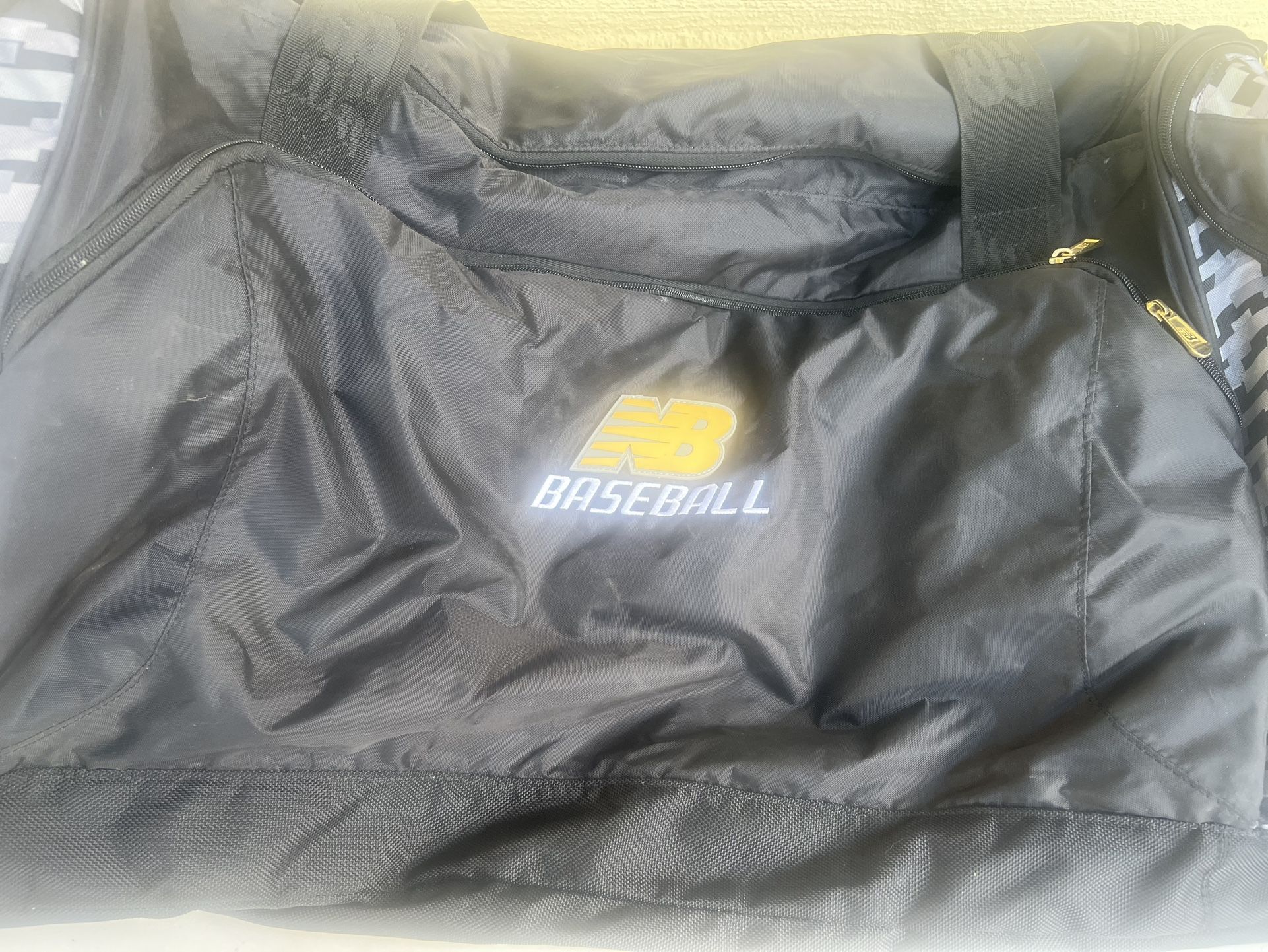 Vintage New Balance Area Code Baseball Duffle Bag Huge 36' Wide, 22' Deep Clean